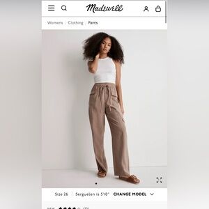 NWT Madewell Straight Cargo Pants